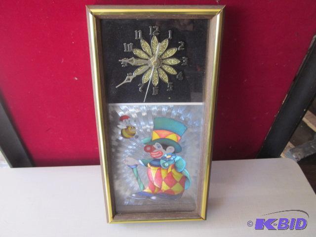 lot 90 image: Mid Century wall clock....