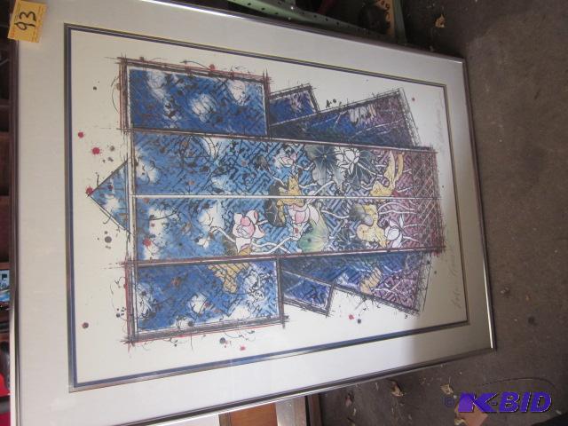 lot 93 image: Large original art work, titled &quotJapan K...
