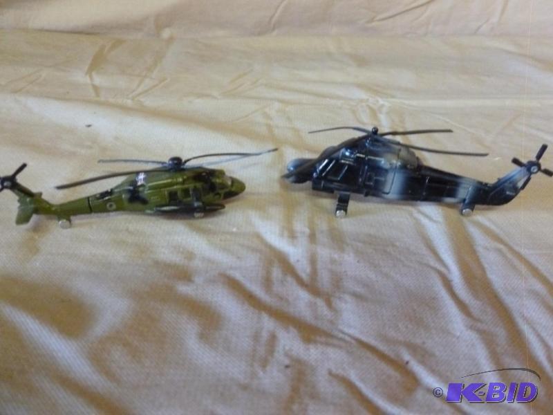 lot 147 image: Lot of two die cast metal helicopters&nbsp3 ...