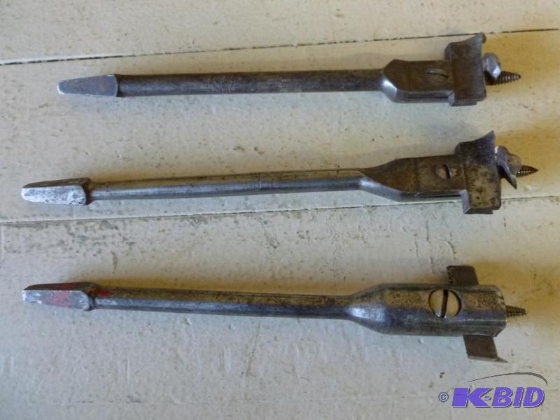 lot 169 image: Lot of three large Green Lee specialty bits 8...