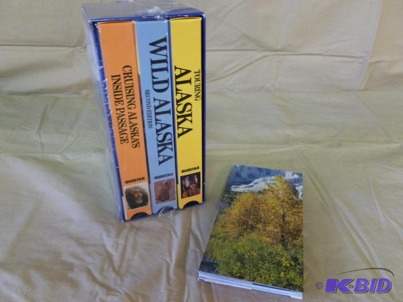 lot 61 image: The Alaska Experience 3 pack vcr box set....