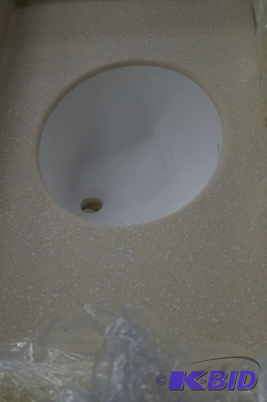 lot 24 image: 43 X 22 Transolid single sink vanity top