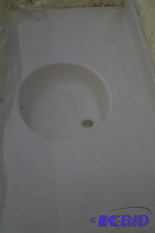 lot 25 image: 49 X 22 Transolid single sink vanity top