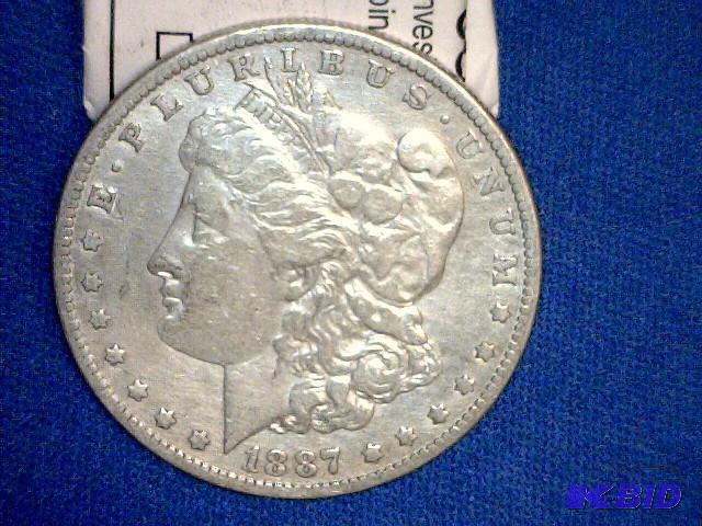 1887 O Morgan Dollar Coin...