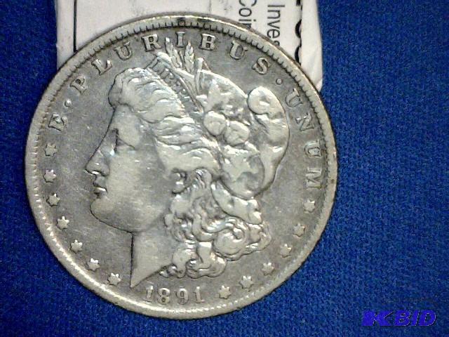 1891 O Morgan Dollar Coin...