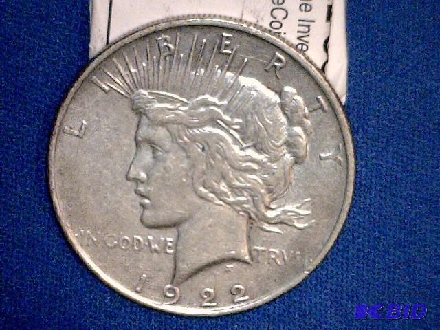 1922 D Peace Dollar Coin...
