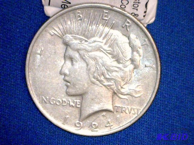 1924 P Peace Dollar Coin...