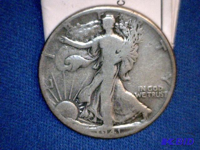 1941 P Walking Liberty Half Dollar Coin...