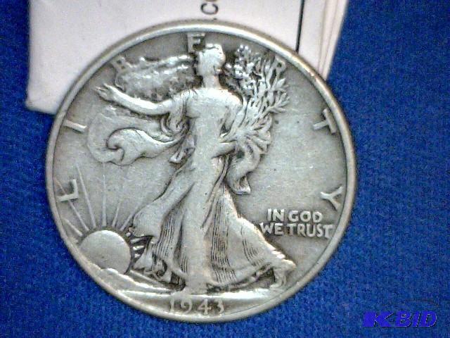 1943 P Walking Liberty Half Dollar Coin...