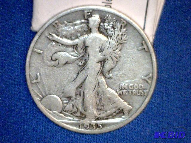 1935 S Walking Liberty Half Dollar Coin...