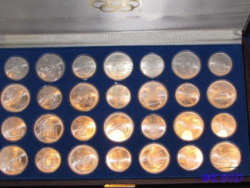Canadian Olympic Coins Set, silver...