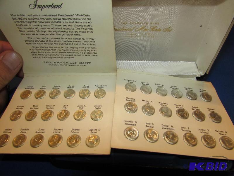 The Franklin Mint Presidential Mini-Coin Set,...