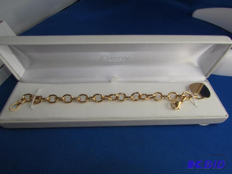 Charm Bracelet, 10KT, Italy. Do not know if t...