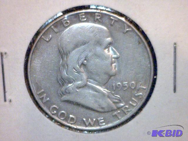 1950 D Franklin Half Dollar Coin...