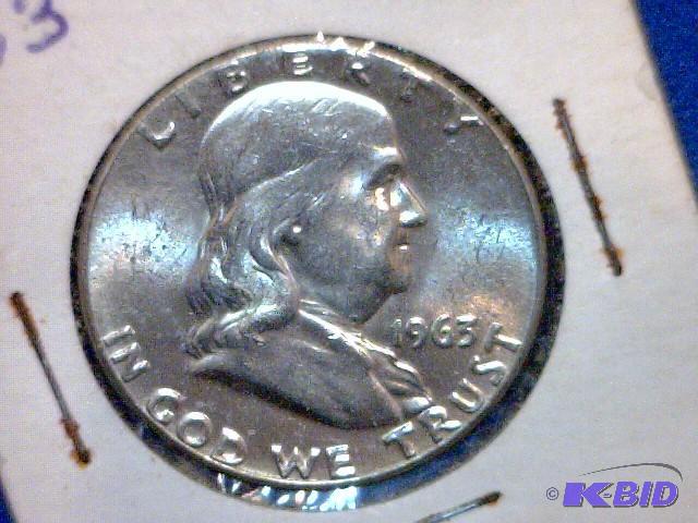 1965 P Franklin Half Dollar Coin...