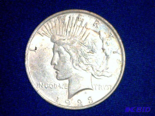 1923 P Peace Dollar Coin...