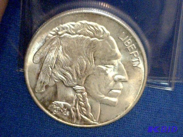 One Troy Ounce .999 Fine Silver Coin...