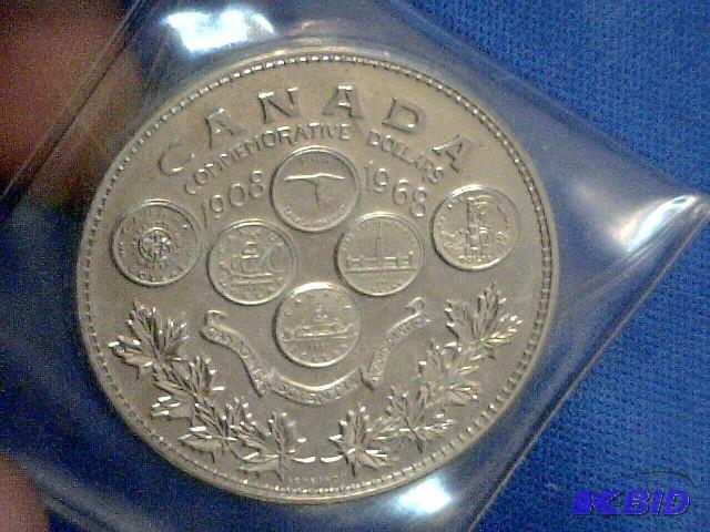 Commemorative Dollar Canadian Coin 1908-1968 ...
