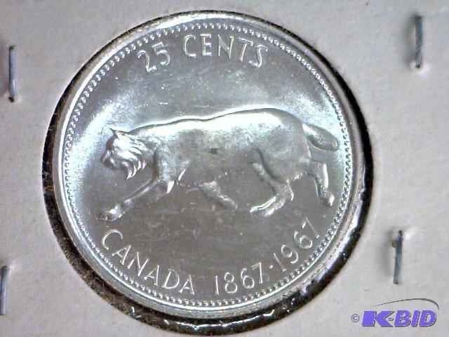 Canadian Centennial Quarter 1867-1967 &nbsp...