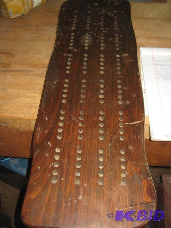 lot 74 image: Large Cribbage Board (No Pegs)