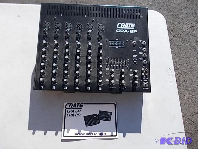 lot 10 image: Crate Powered Mixer CPA-6P...