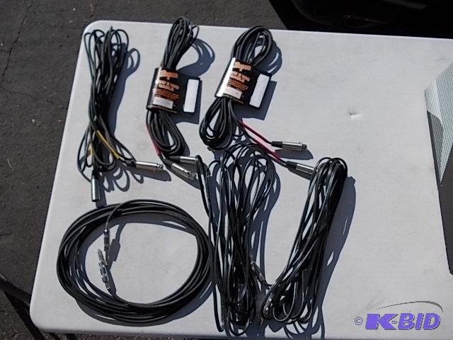 lot 11 image: 3-Microphone Cables & 3- Guitar Cables...