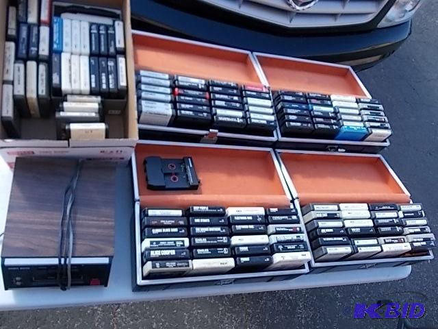 lot 19 image: 8 Track Player With Approx. 130 Tapes Hendri...