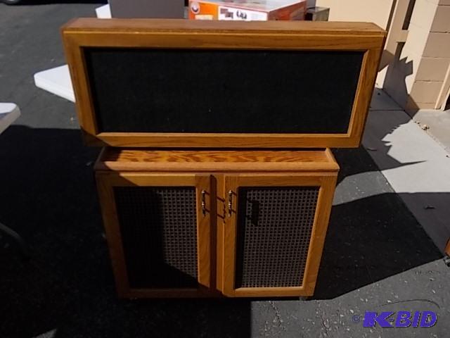 lot 29 image: A Network Of Box Speakers In 2 Cabinets...