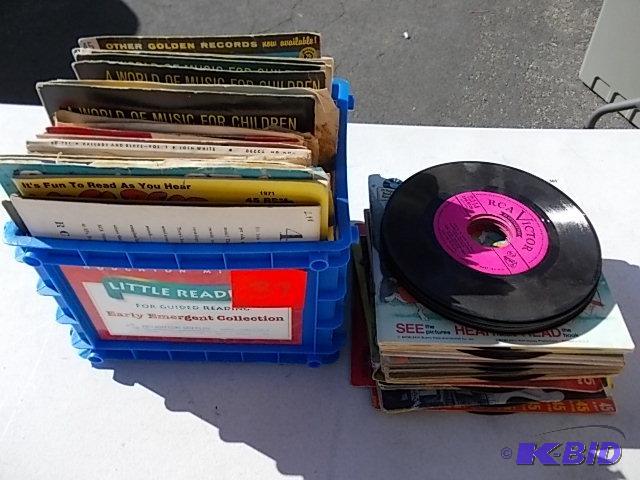 lot 37 image: Large Lot Of Mainly Childrens 45s With Conta...