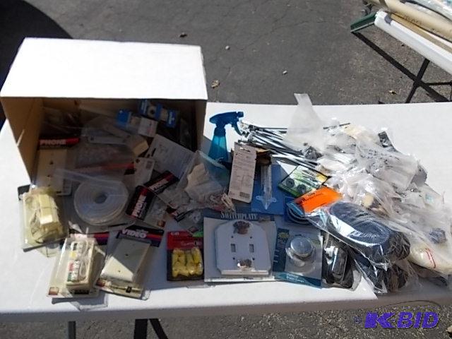 lot 62 image: Lot Of Phone Related, Cable Ties, Light Bulbs...