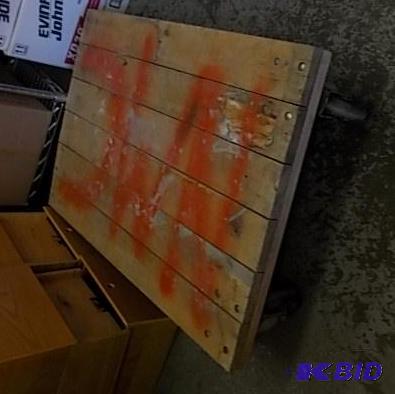 lot 71 image: 24 x 36 Flat Cart With Casters...