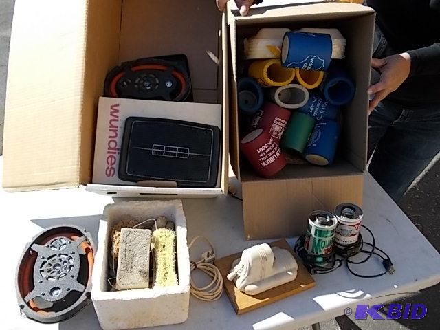 lot 73 image: Large Lot Of Can Coolers, Beer Can Lights, Li...