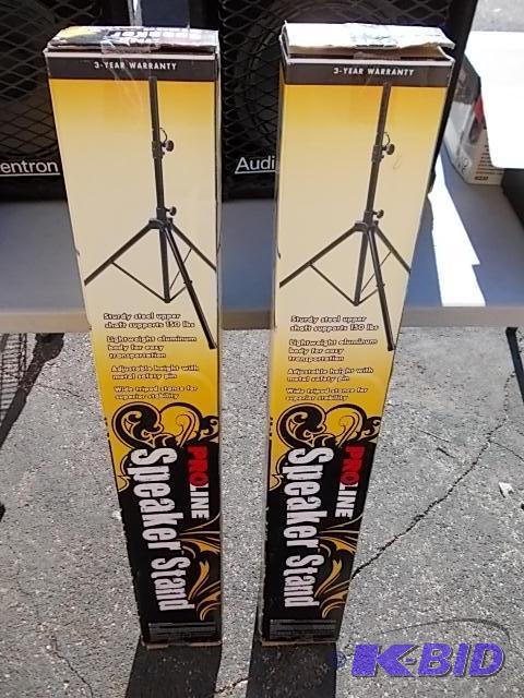 lot 8 image: 2-Pro Line Speaker Stands In Boxes...