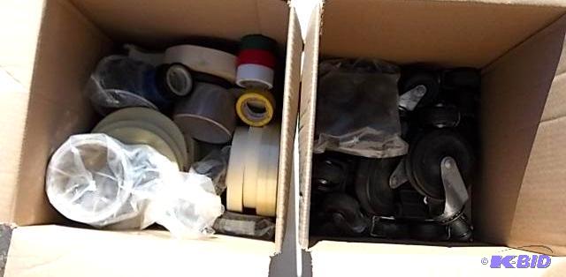 lot 84 image: Box Assorted Tape & Box Of Assorted Caste...