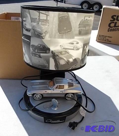 lot 94 image: Corvette Theme BedroomDesk Lamp...