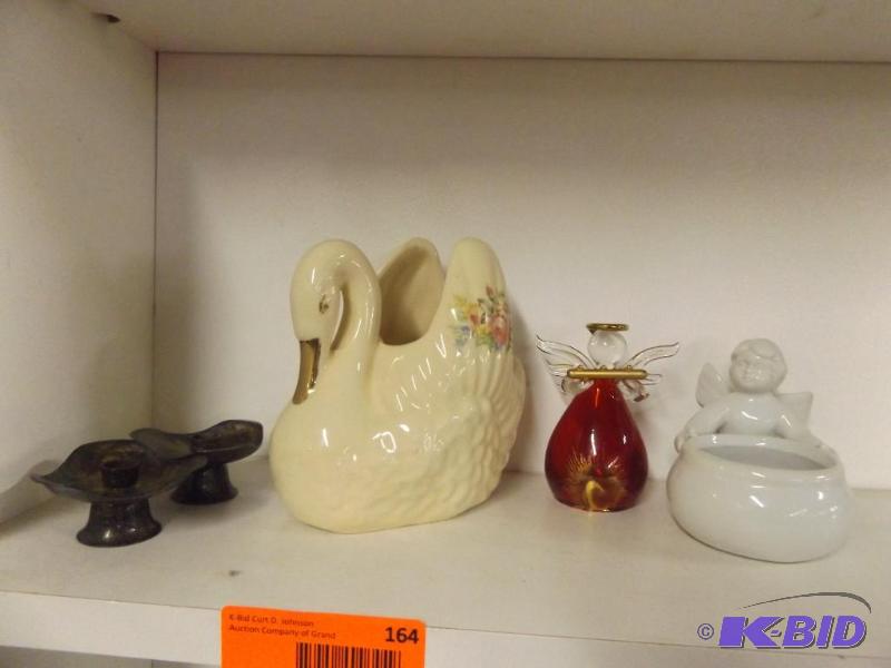 Decorative items, Candle holders, Ceramic Swa...