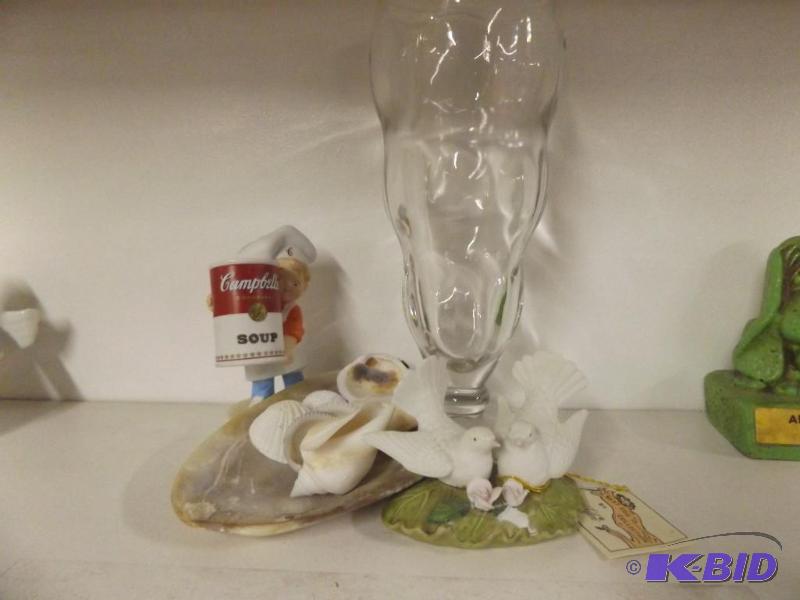 Decorative items, tall parfait glass, Campbel...