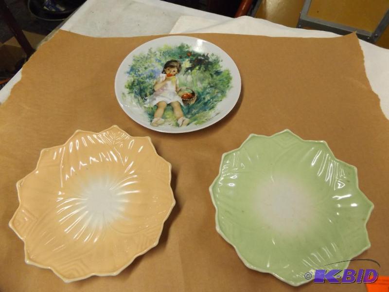 Three decorative plates...