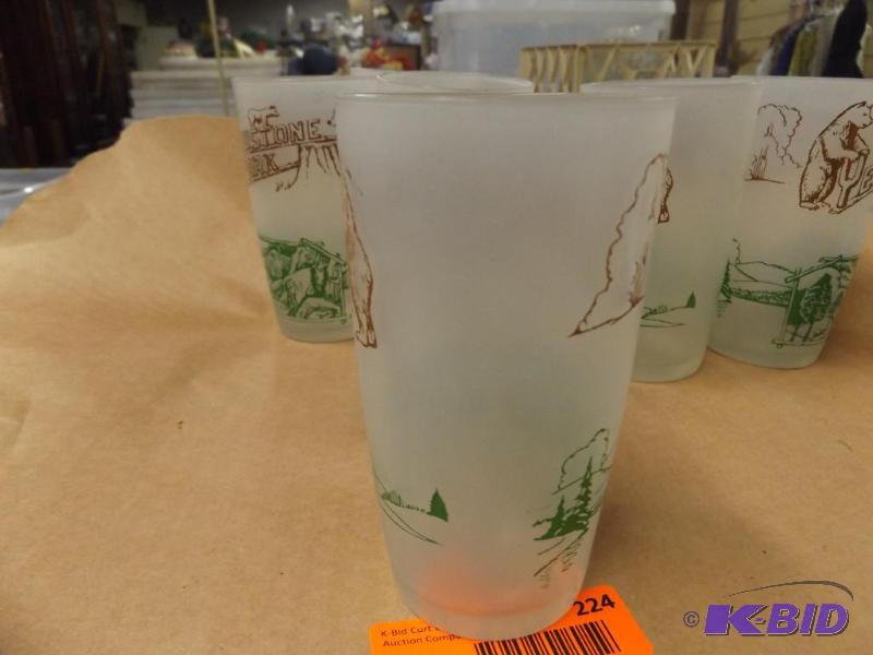 set of 6 Yellowstone Park tumblers...