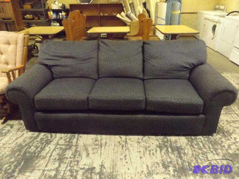 Couch, two tone gray with leaf pattern...