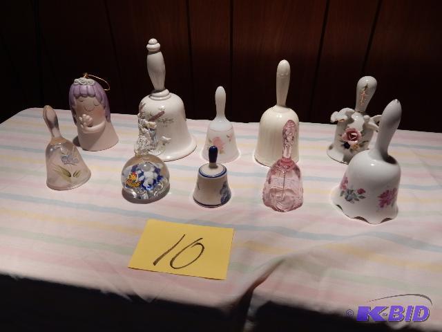 lot 10 image: Misc. China Bells as pictured.. Bring packagi...