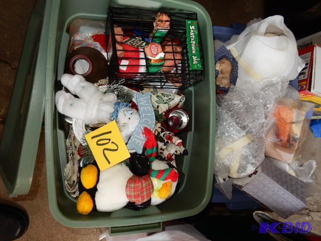 lot 102 image: Large lot of Christmas items. See closeups...