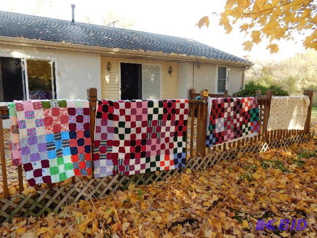 lot 115 image: 3 patchwork quilts and 1 other quilt.. These ...