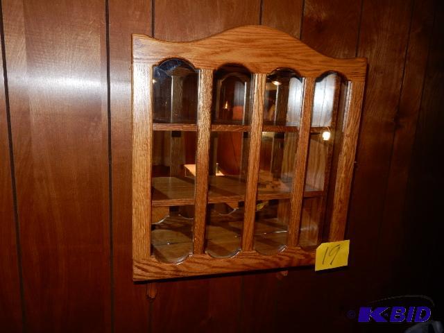 lot 19 image: Wood and Glass curiowall cabinet.. This was ...