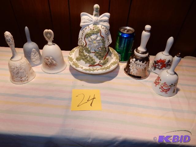 lot 24 image: Misc. China Bells as pictured.. See pop can f...