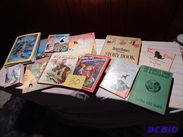 lot 30 image: Childrens books as pictured.. plus 3 Nationa...