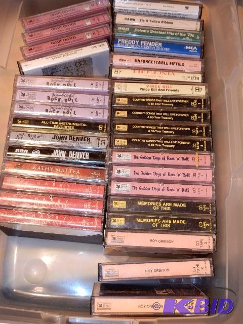 lot 43A image: Cassette tapes as pictured.. Look at the clos...