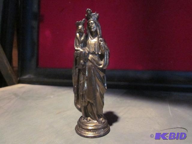 5 inch bronze religious statue, made in Franc...
