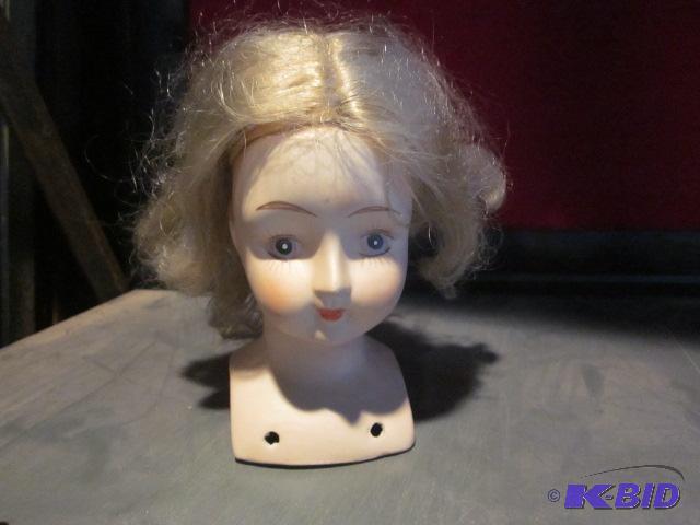 Antique bisque doll head.&nbsp...