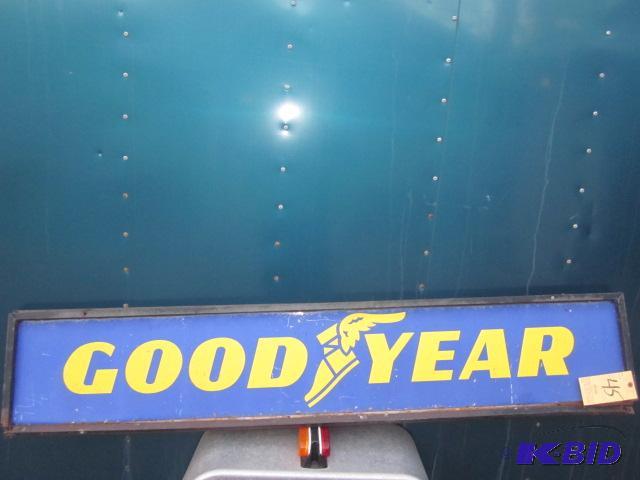 5 foot double sided porcelain Good Year sign....